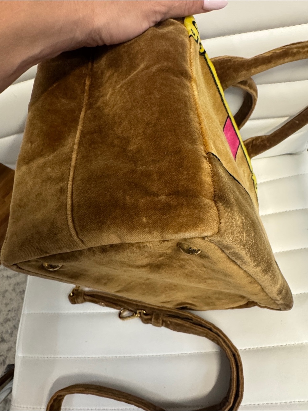 Prada Cahier brown velvet handbag - Picture 8 of 10